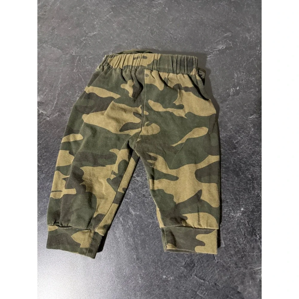 Baby Girls 3pc Camo Bundle Outfit Set 6-9M Mama's Bestie Hoodie Bodysuit Cute